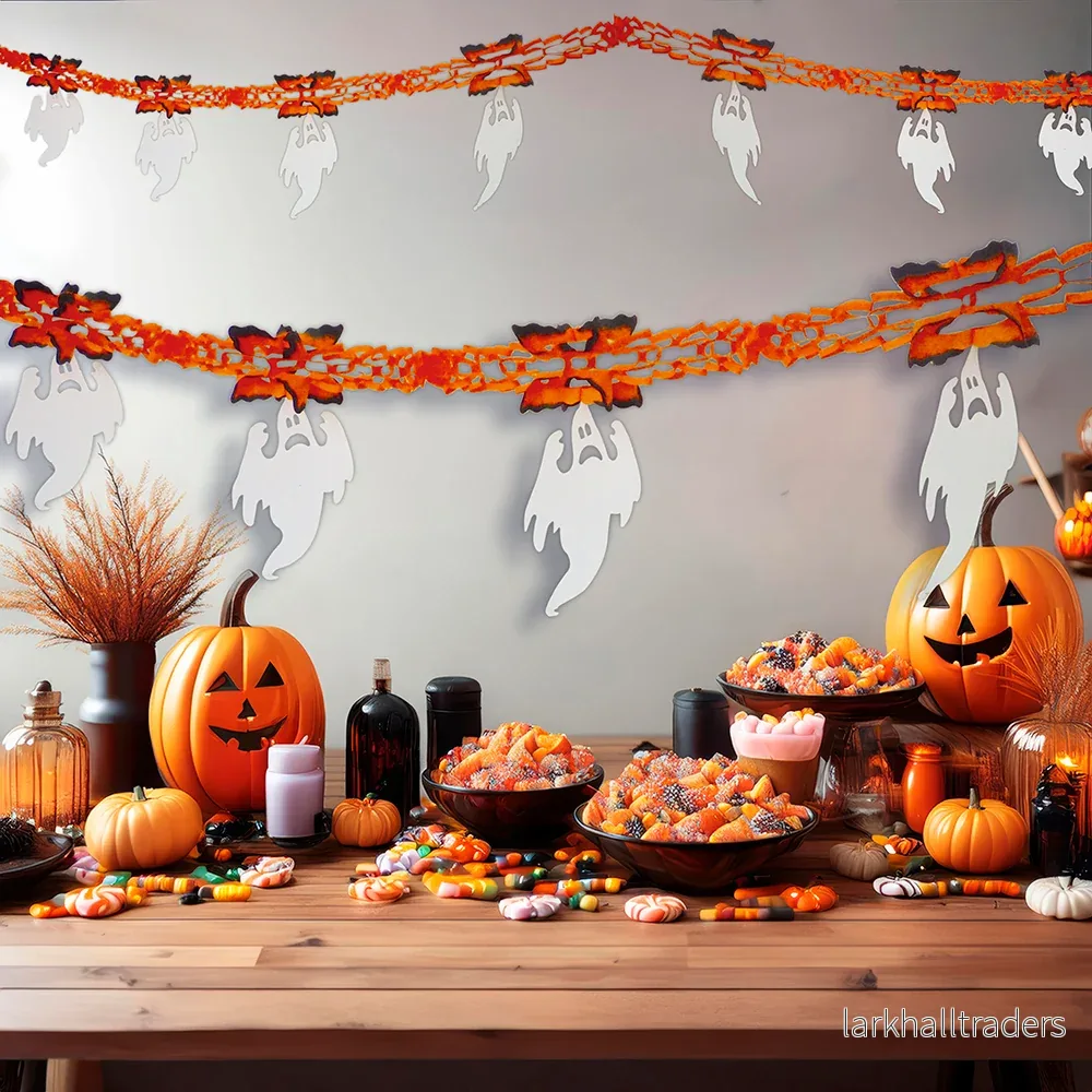 Halloweengirlang, spöke 300 cm - Bild 2