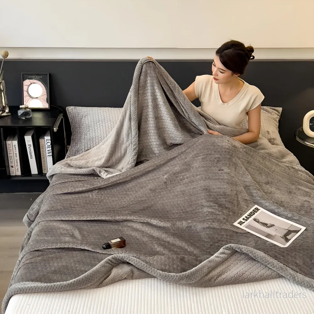 VelvetNord CozyThrow – Lyxig Ultra-Mjuk Plyschfilt för Helårsbruk - Bild 2