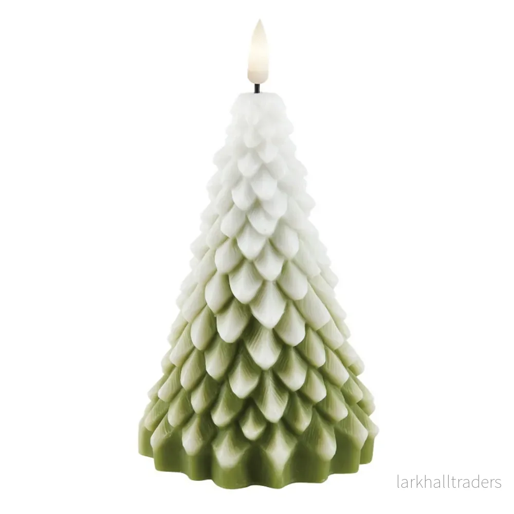 Blockljus LED Julgran 10×16 cm Blockljus LED Julgran 10×16 cm
