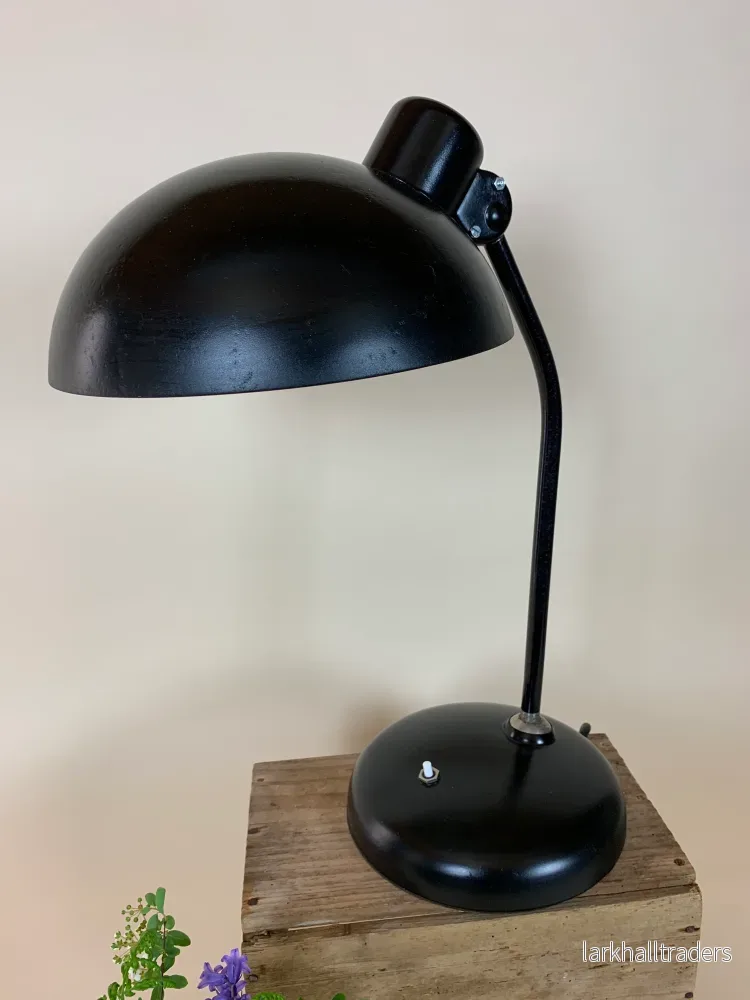 Vacker svart Helo vintage lampa - Bild 3