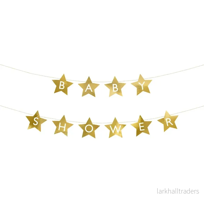 Girlang, baby shower guld 290x16,5 cm