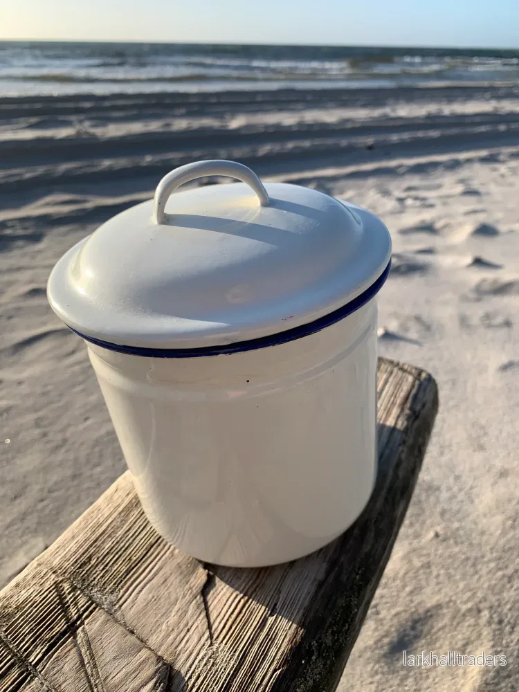 Emaljplåt med lock - Bild 3