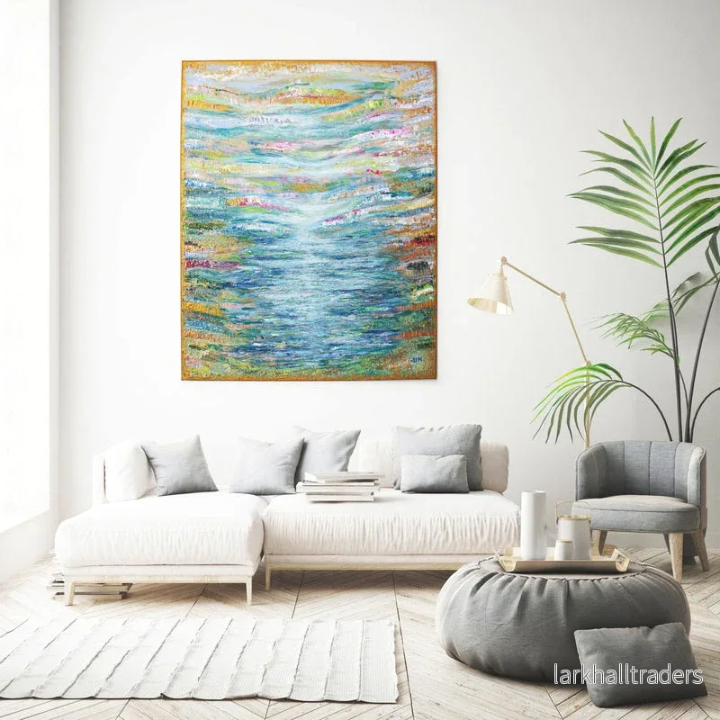 Begränsad upplaga Print Abstrakt Havslandskap Blå Turkos - Archipelago Dream | Svensk Väggkonst - Bild 3