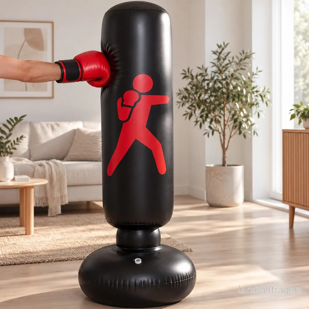 Uppblåsbar Stående Boxningssäck 160 cm – Röd, Gul eller Svart Uppblåsbar Stående Boxningssäck 160 cm – Röd, Gul eller Svart