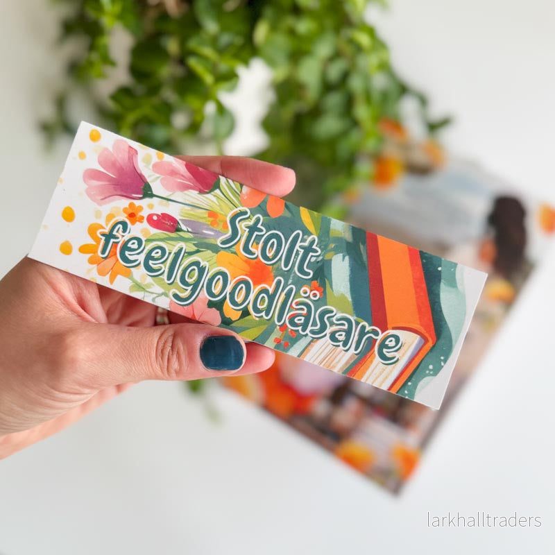 Pappersbokmärke – Stolt feelgoodläsare Pappersbokmärke – Stolt feelgoodläsare