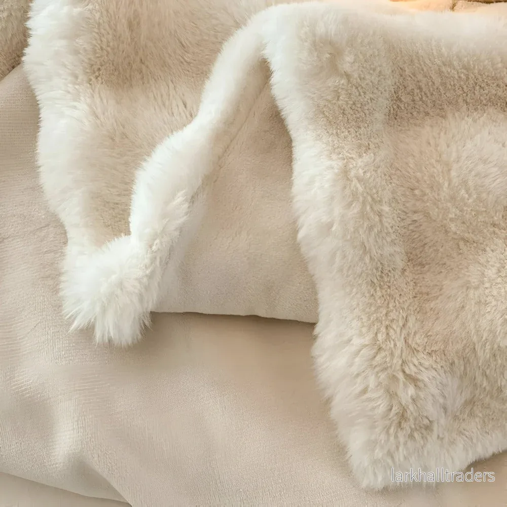 FrostVelvet TravelThrow – Lyxig Portabel Värmefilt i Fuskpäls - Bild 2