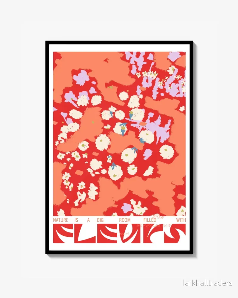Fleurs (Röd) – Poster Fleurs (Röd) – Poster