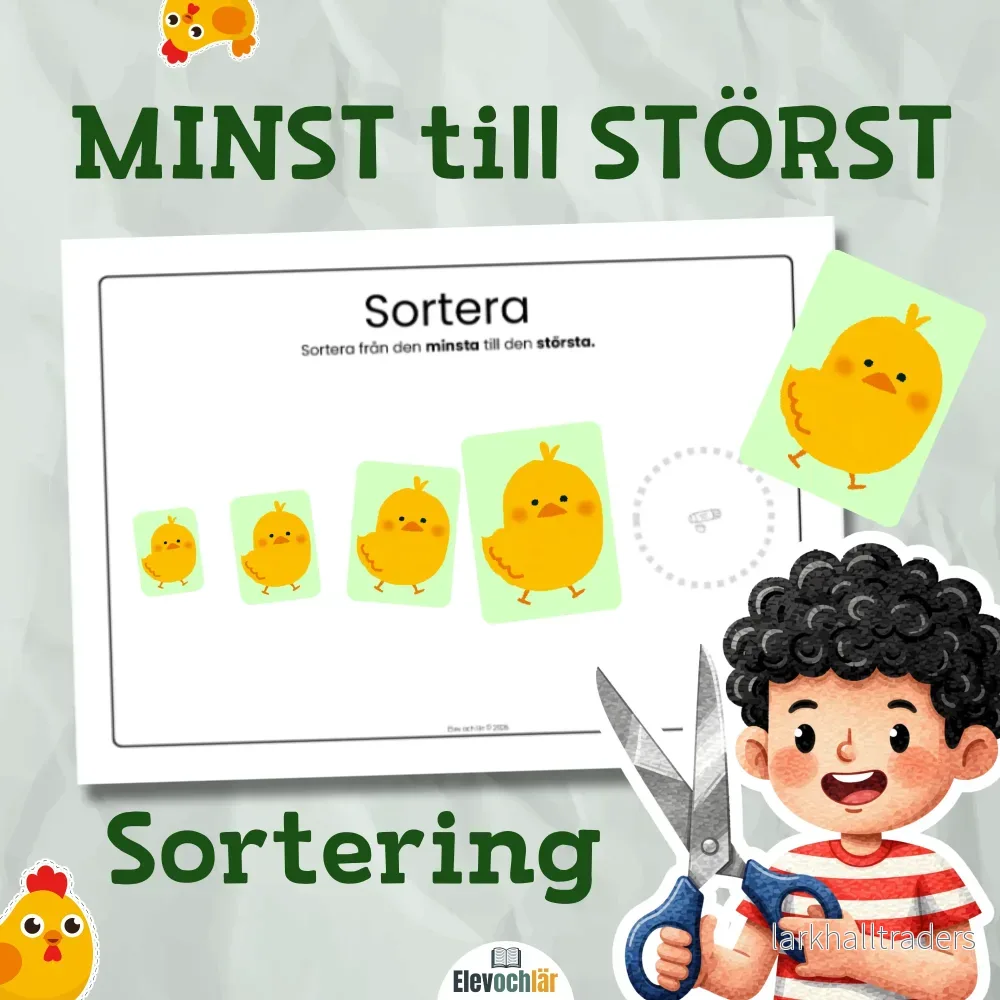Sortering från minst till störst