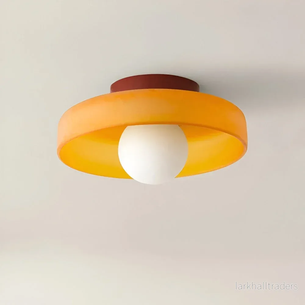 Soléra Glow – Nordisk Glas-Taklampa i Orange Design - Bild 2