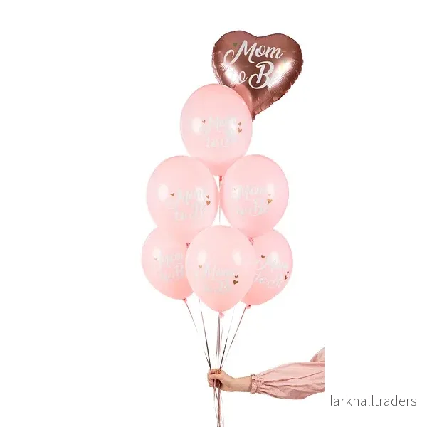 Ballonger, mom to be ljusrosa 30 cm 6 st - Bild 3
