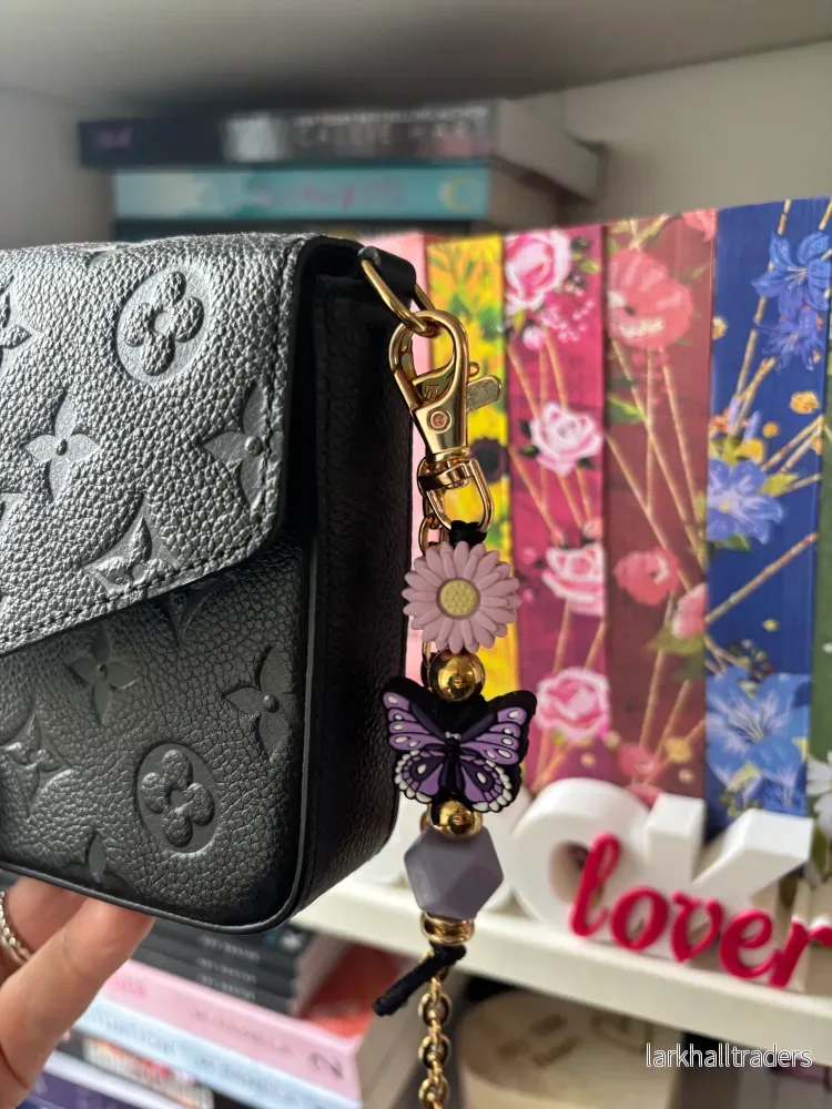 Nyckelring – Bag Charm Fjärilar