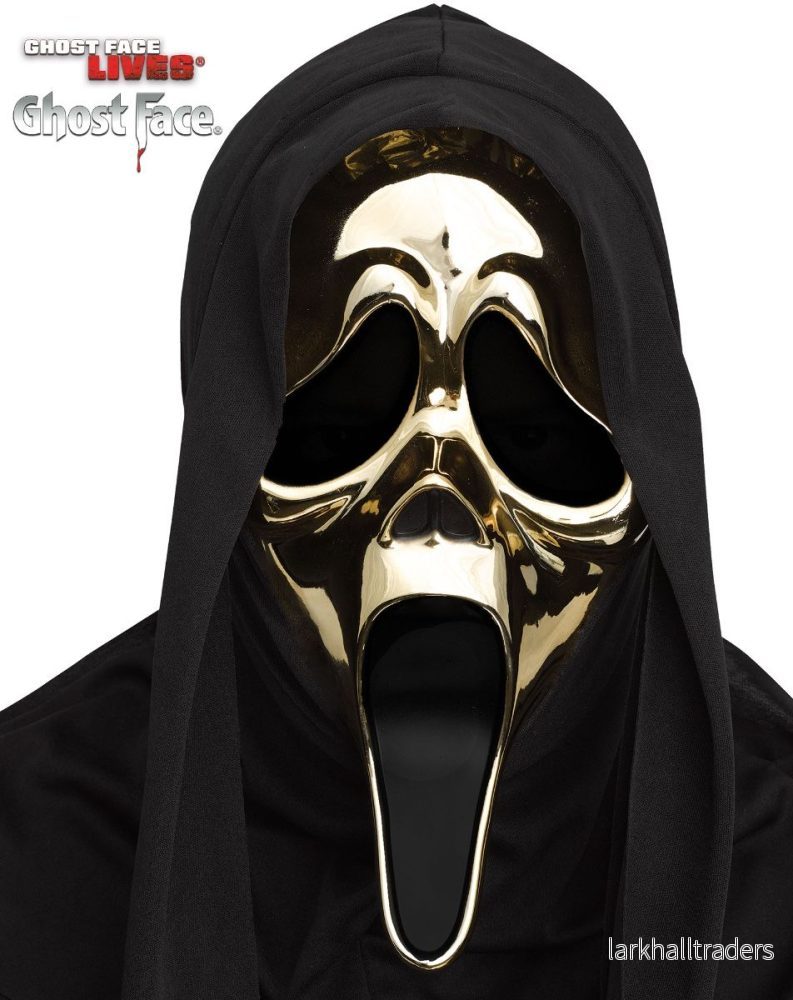 Scream mask, Ghostface gold Scream mask, Ghostface gold