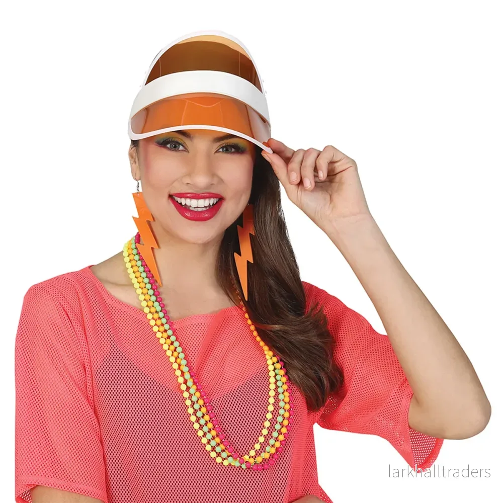 Solkeps, 80-tal orange Solkeps, 80-tal orange