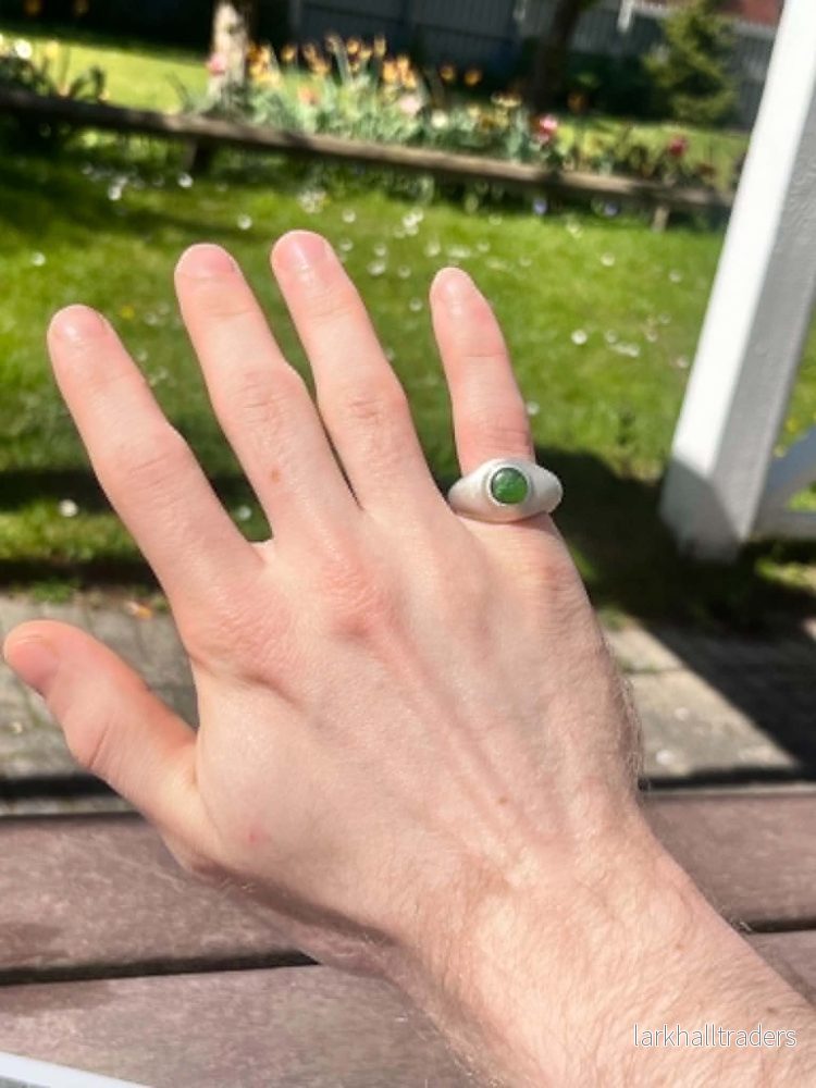 1 av 1 Silver & Jade Ring EU51 - Bild 2
