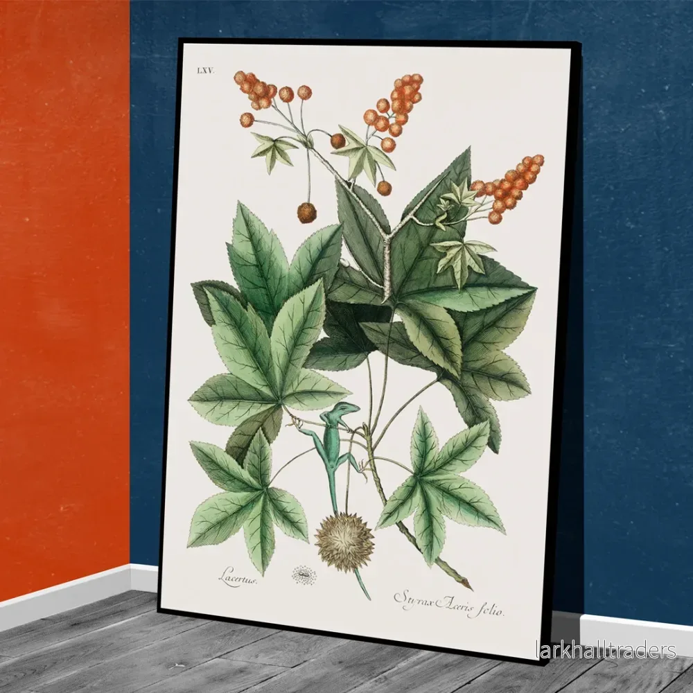 Grön ödla Poster