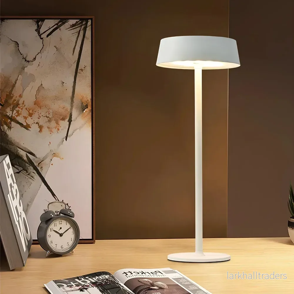 LumiÉclat – Elegant Trådlös Bordslampa med Dimbar LED och Uppladdningsbart Batteri - Bild 3