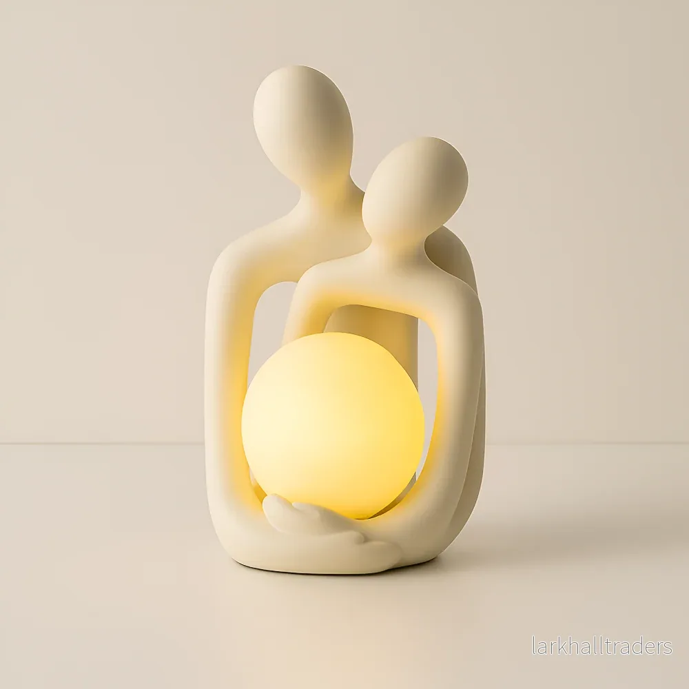 HarmoniPar Skulptur – Elegant Omfamnande Figur i Modern Design HarmoniPar Skulptur – Elegant Omfamnande Figur i Modern Design