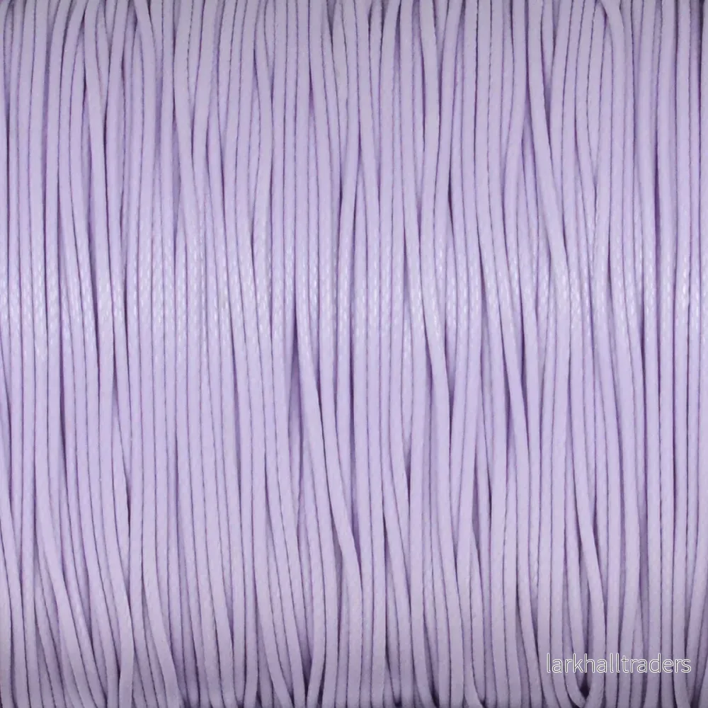 Vaxat polyestersnöre, lavendel, 0,6mm, 10m Vaxat polyestersnöre, lavendel, 0,6mm, 10m