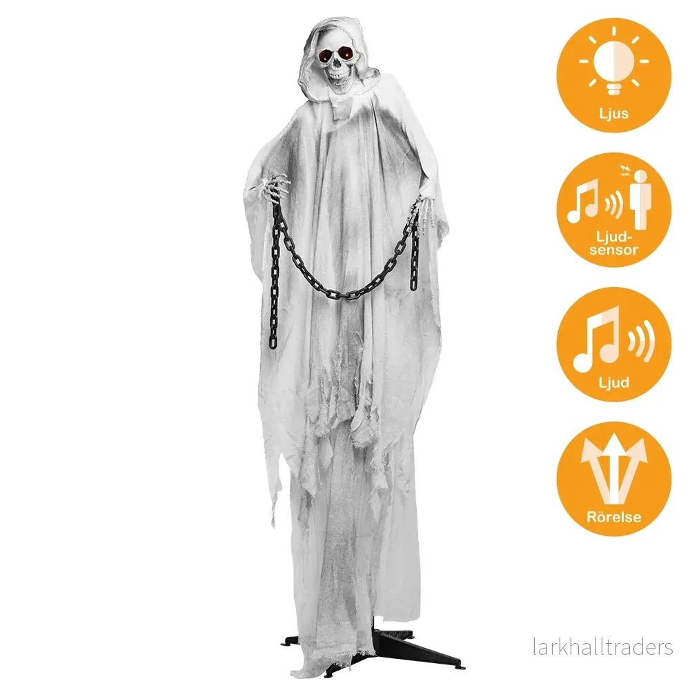 Prop animerad, chained ghost 190 cm Prop animerad, chained ghost 190 cm