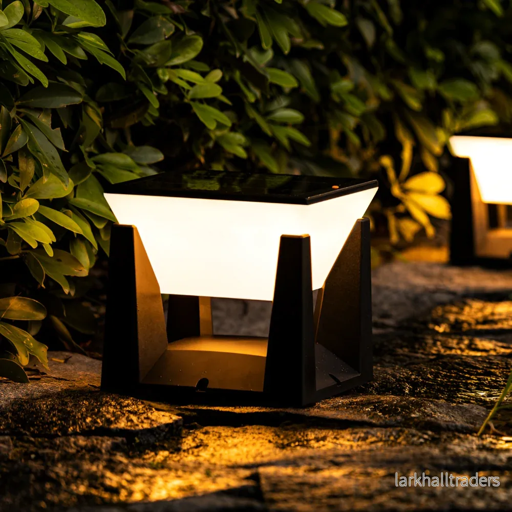 QuadreGlow – Fyrkantig Solcellsdriven Trädgårdslampa (IP65) - Bild 2
