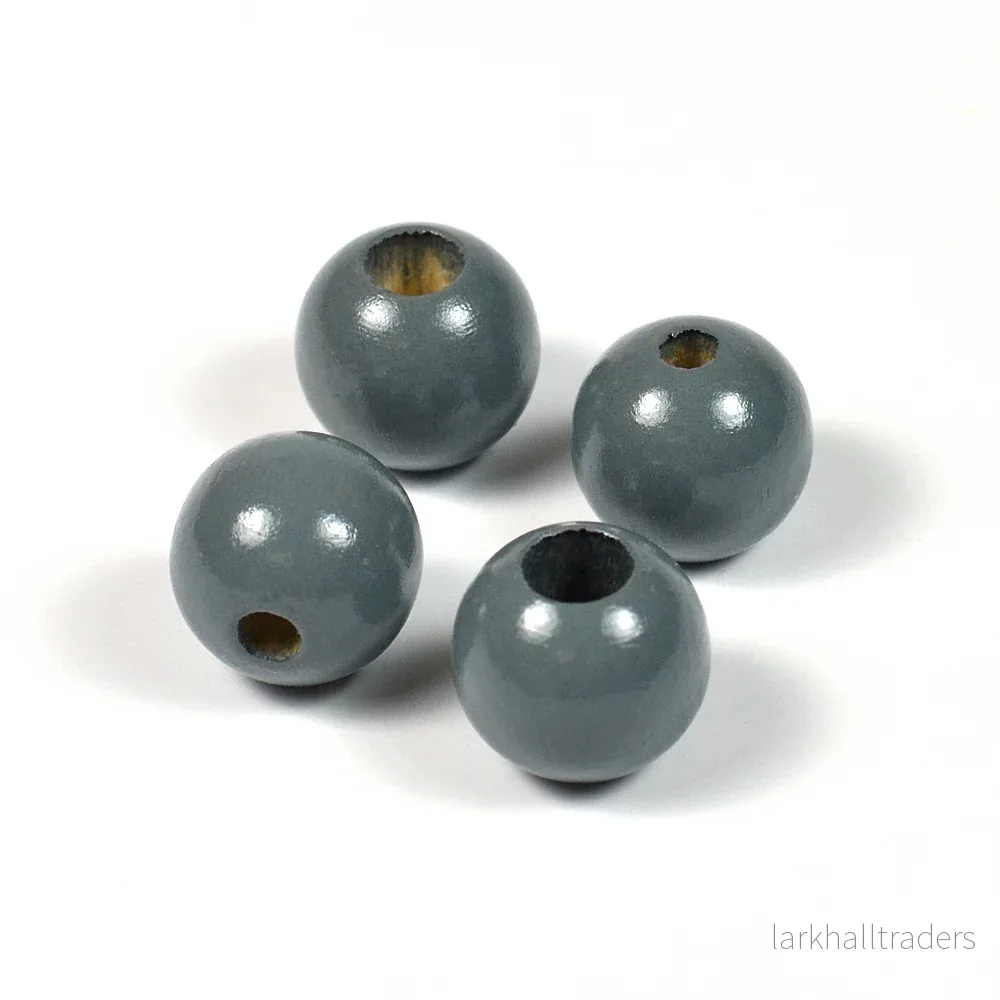 Säkerhetspärlor, 12mm, mörkgrå, 6st Säkerhetspärlor, 12mm, mörkgrå, 6st