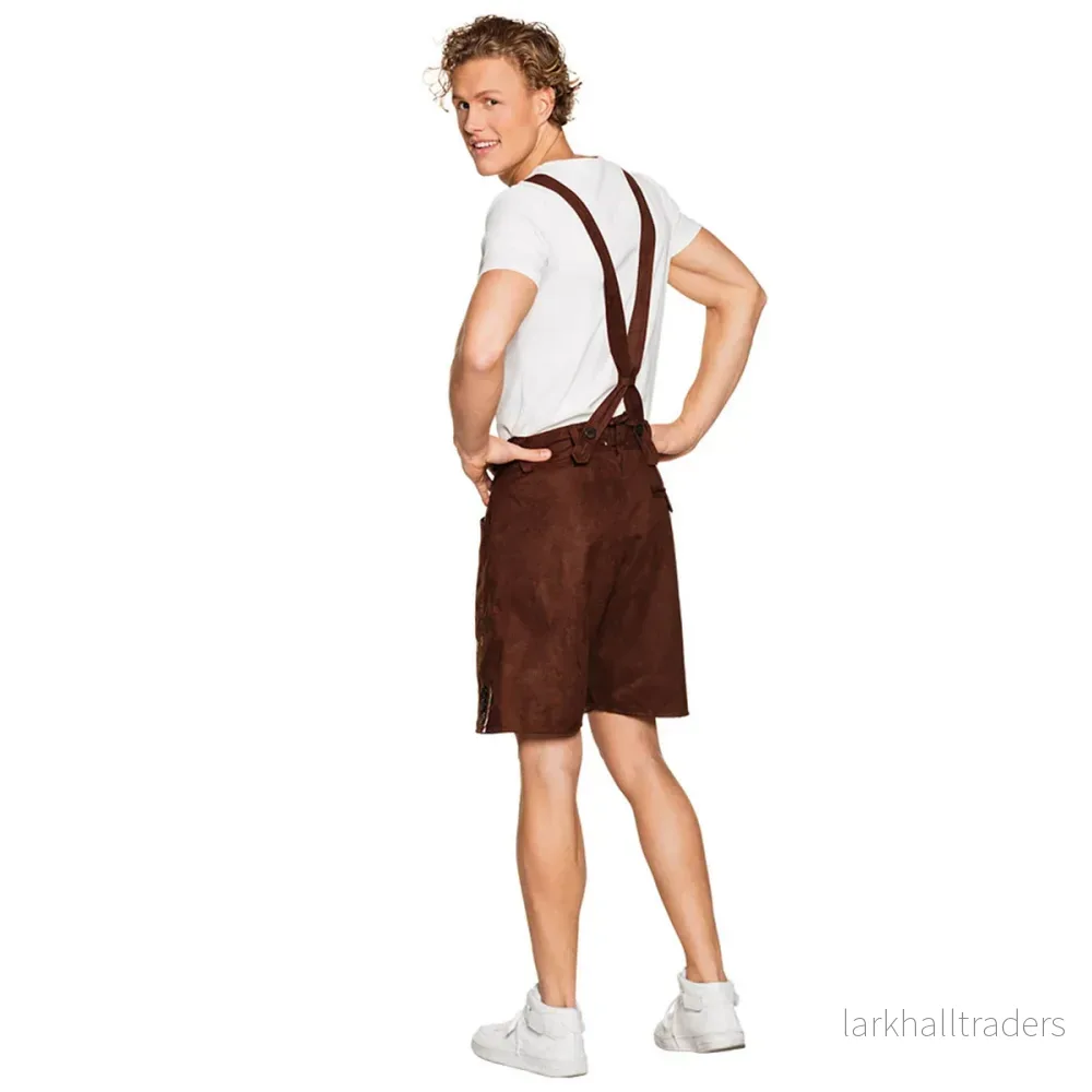 Lederhosen, bruna korta L/XL - Bild 2