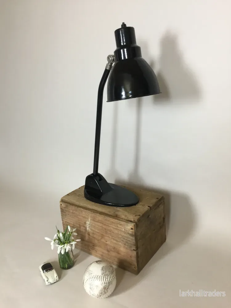 Fin gammal industriell vintage Jacobus lampa - Bild 3