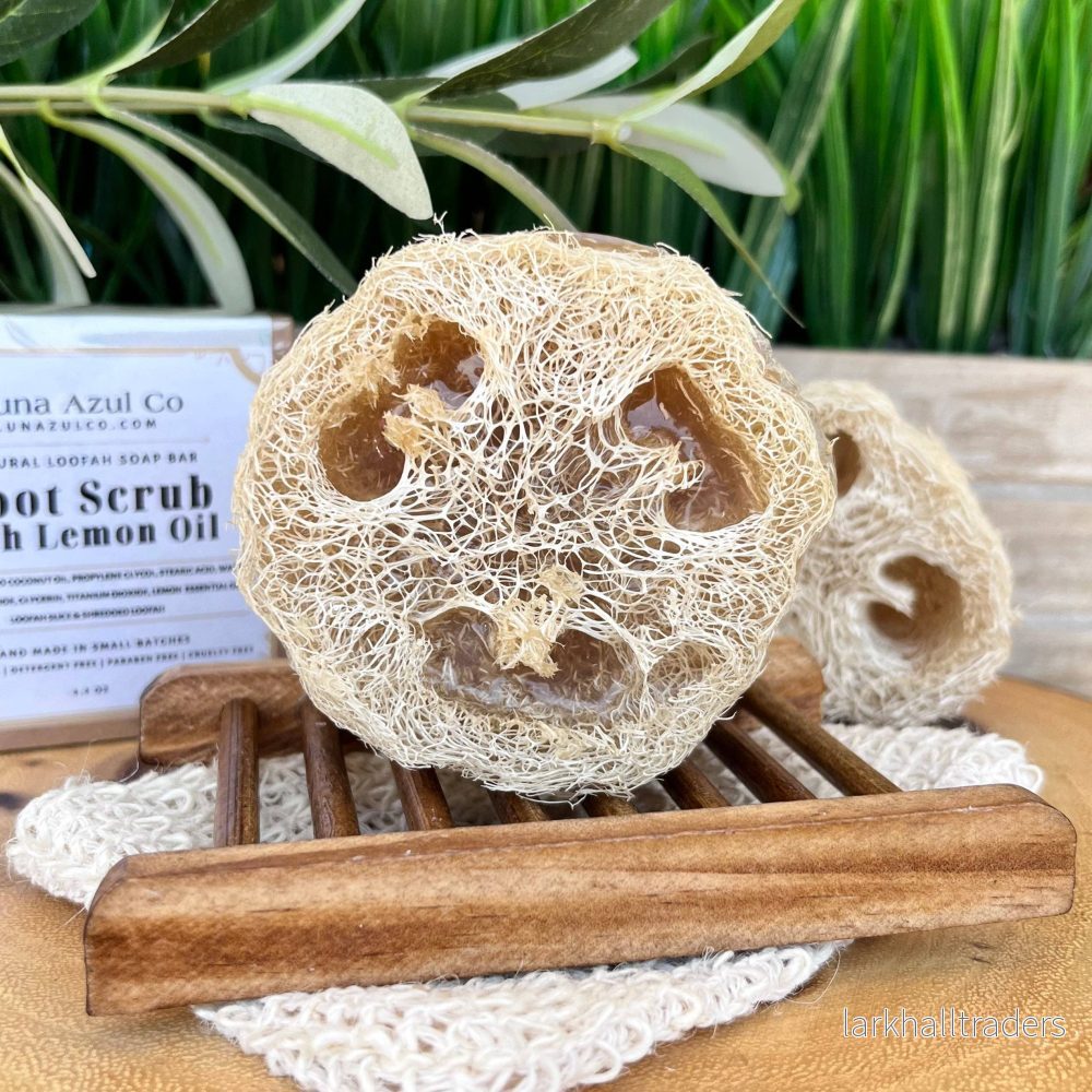 Loofah Fotpeeling S Tvålbar | Djup Exfoliering: Citron