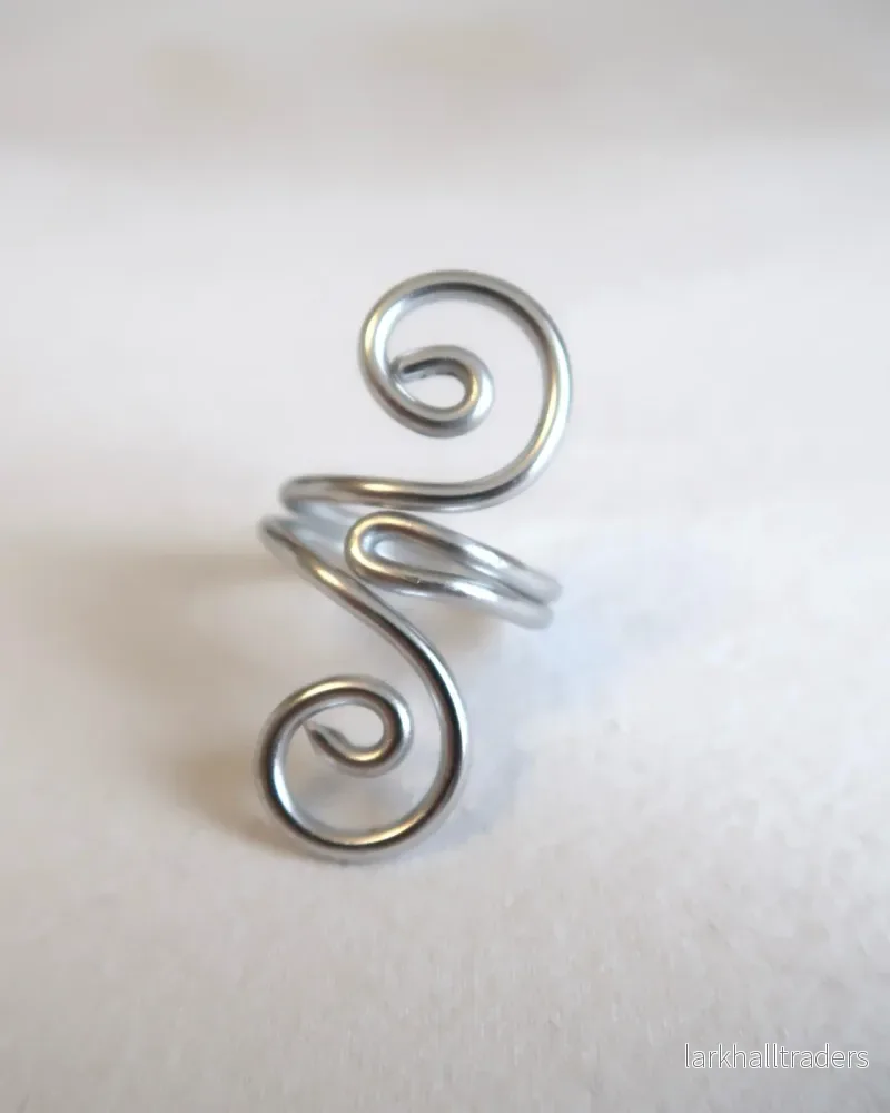 Twin spiral ring - Silver - Bild 2