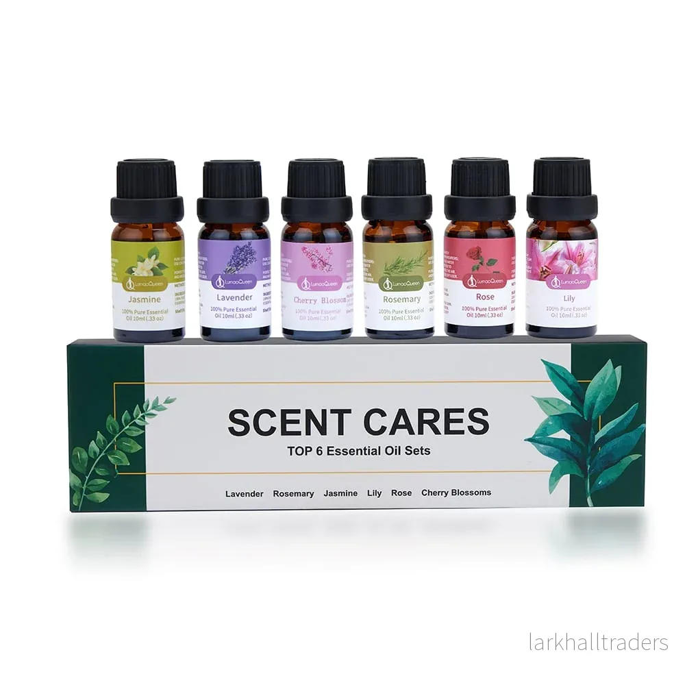 Eteriska oljor (6 x 10 ml) – 100 % ren och naturlig Eteriska oljor (6 x 10 ml) – 100 % ren och naturlig