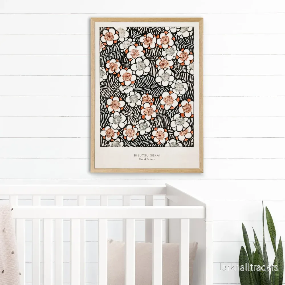 Blommönster från Bijutsu Sekai Poster Blommönster från Bijutsu Sekai Poster