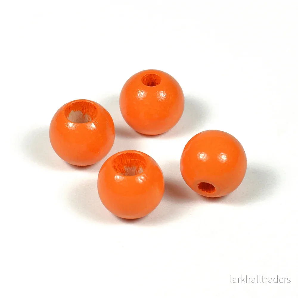 Säkerhetspärlor, 10mm, orange, 6st Säkerhetspärlor, 10mm, orange, 6st