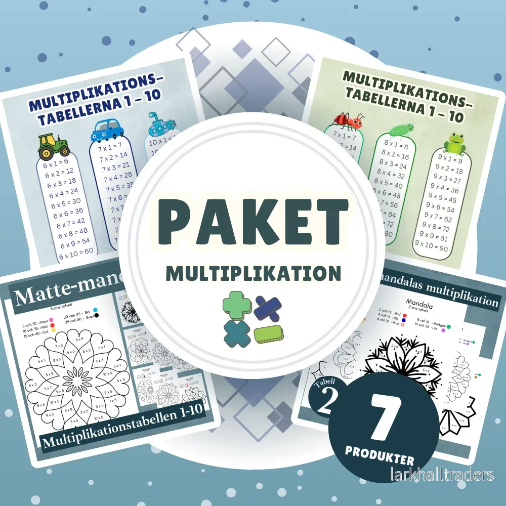 Paket Multiplikation (värde 135kr) Paket Multiplikation (värde 135kr)
