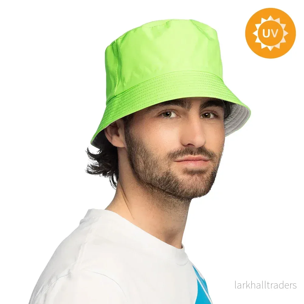 Bucket hat, neon grön