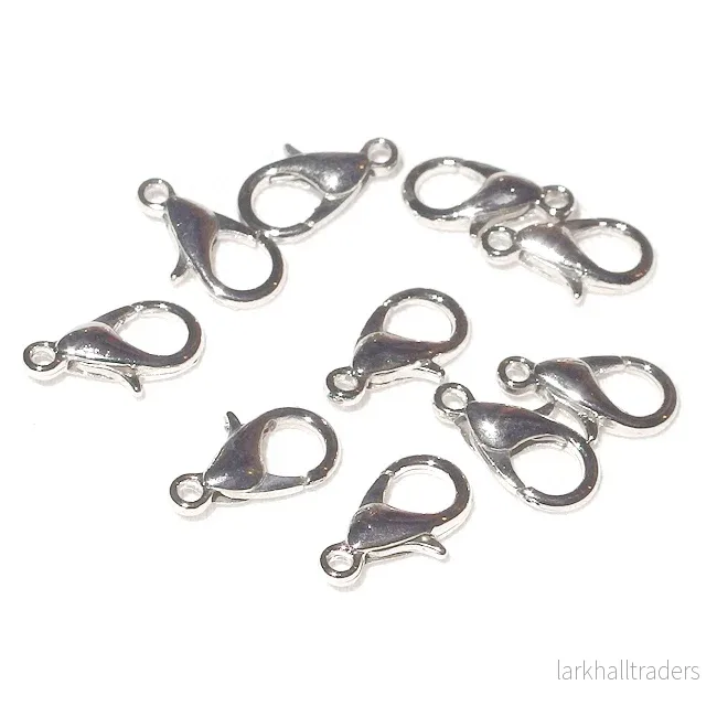 Klolås, silver, 12mm Klolås, silver, 12mm