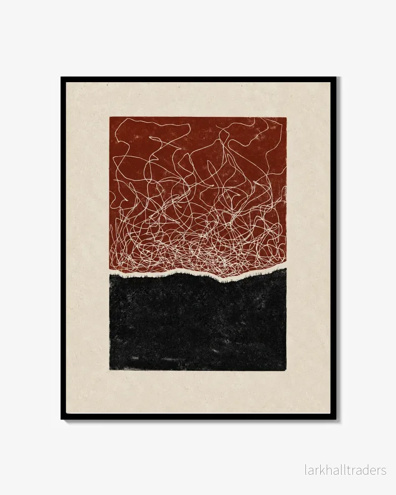 Voices in My Head – Linocut Print Voices in My Head – Linocut Print