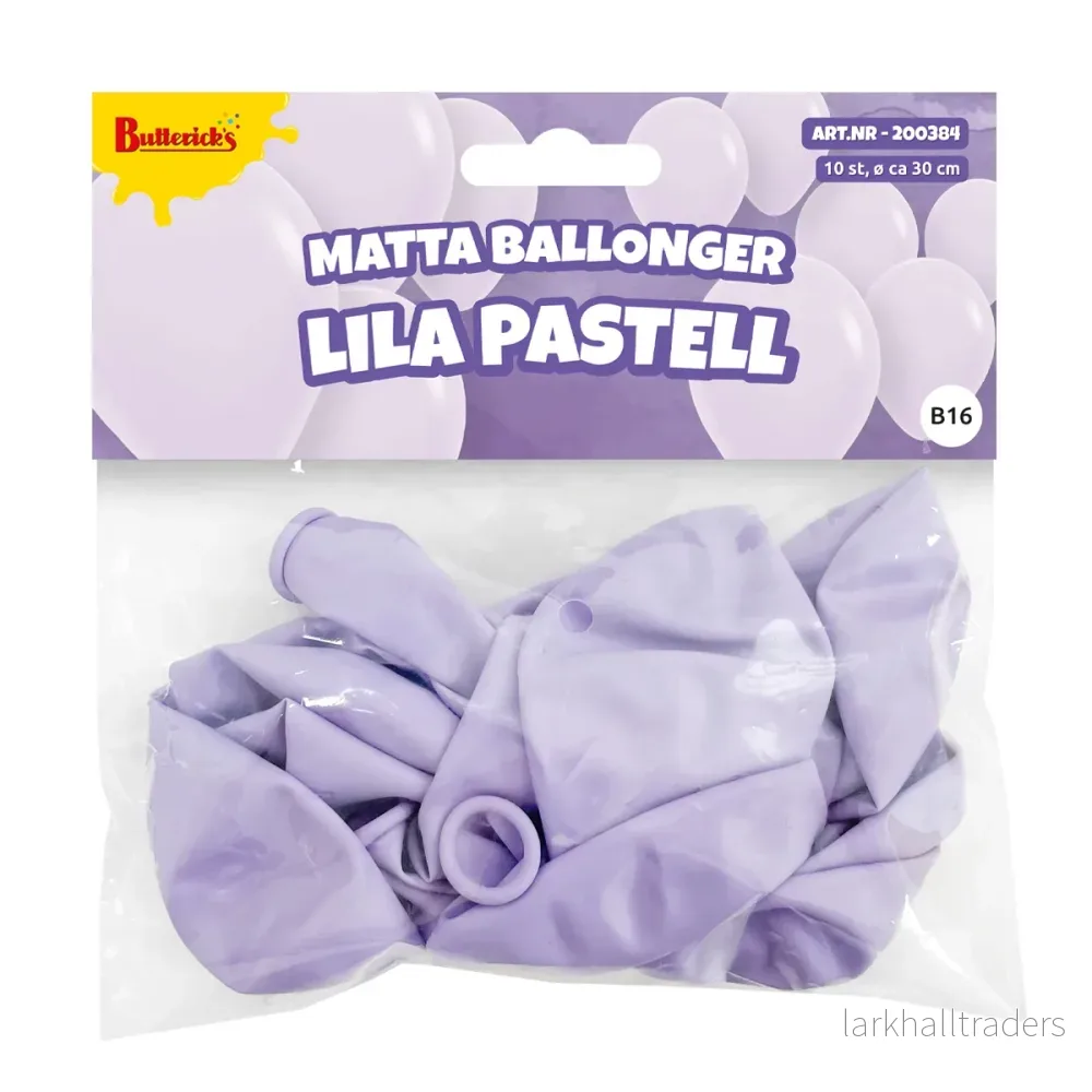 Ballonger, matta lila pastell 10 st - Bild 2
