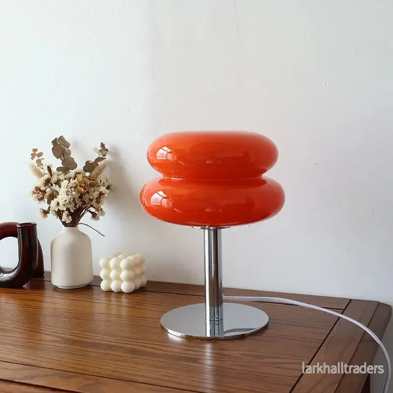 VeneziaLuce – Bordslampa i italiensk stil av metall och glas – Modern design för vardagsrum och kontor (20×28 cm) - Bild 2
