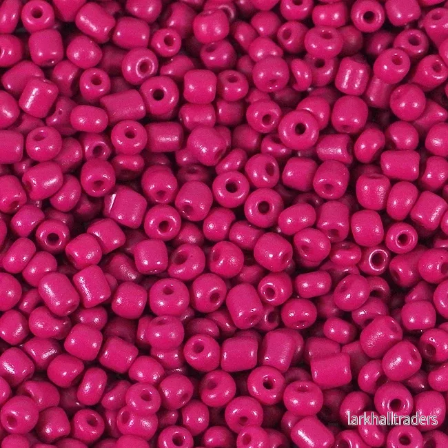 Seed Beads, 4mm, opak fuchsia - Bild 2