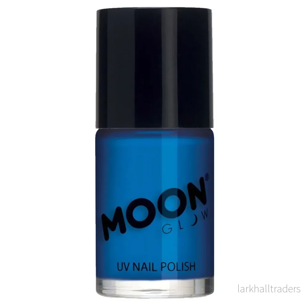 Moon Nagellack neon UV, blå 14 ml Moon Nagellack neon UV, blå 14 ml