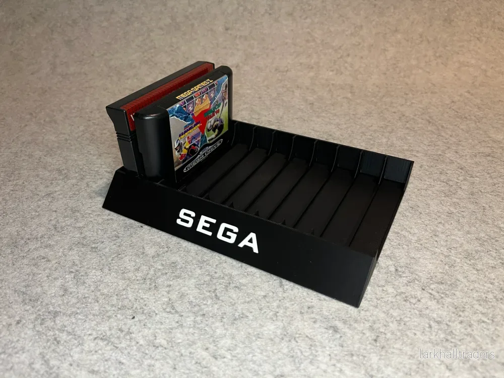 Spelställ för 10 spel till Sega Master System / Mega Drive – med SEGA-text