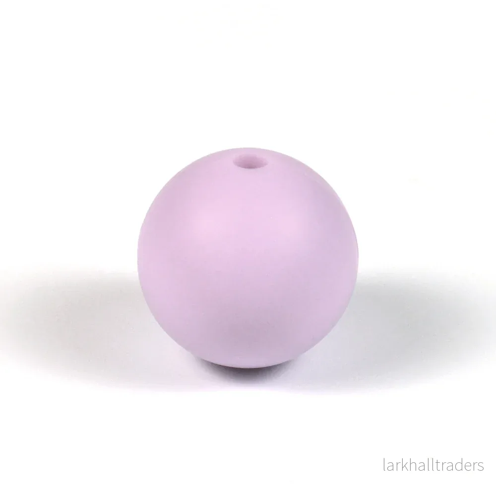 Silikonpärlor, lavendel, 15mm Silikonpärlor, lavendel, 15mm