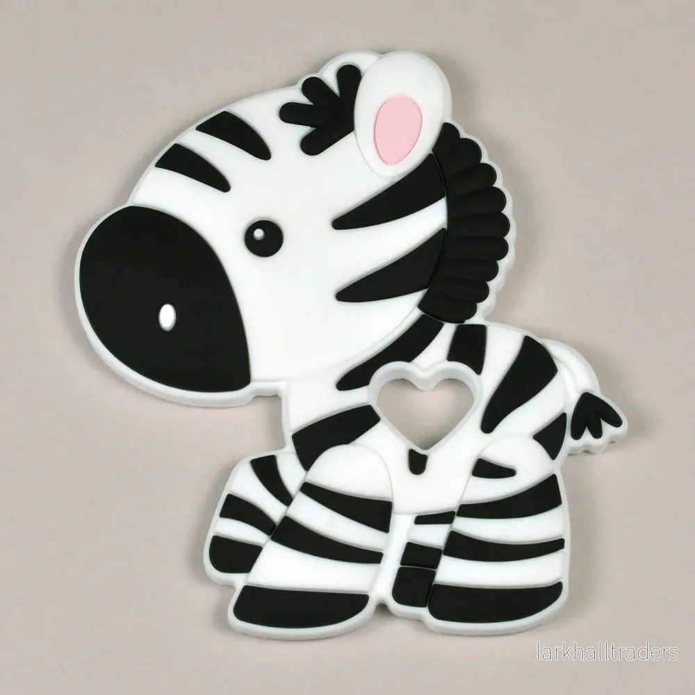 Silikon bitring, zebra