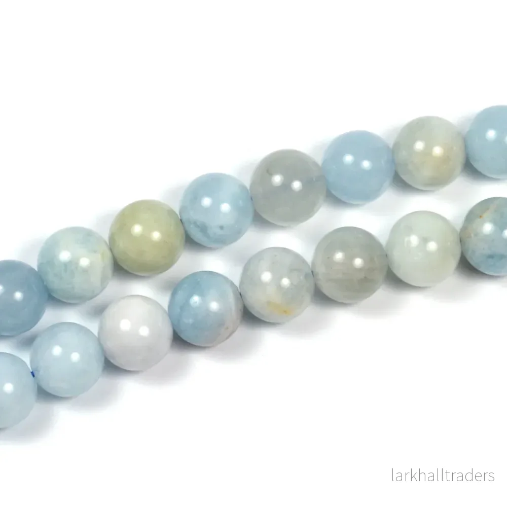 Akvamarin pärlor, 8mm Akvamarin pärlor, 8mm