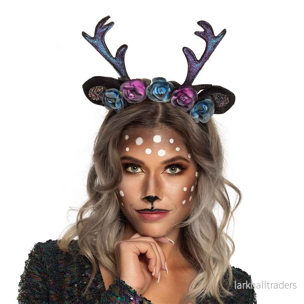 Diadem, renhorn svartglitter - Bild 2