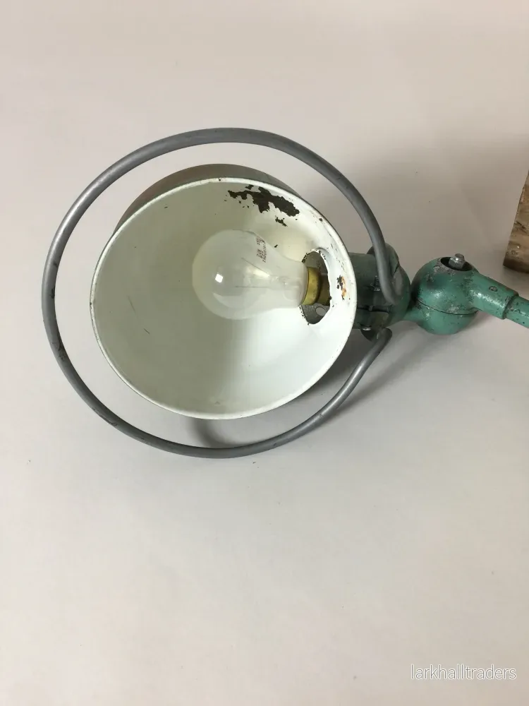 Jieldé vägglampa i grönt med strömbrytare - Bild 3