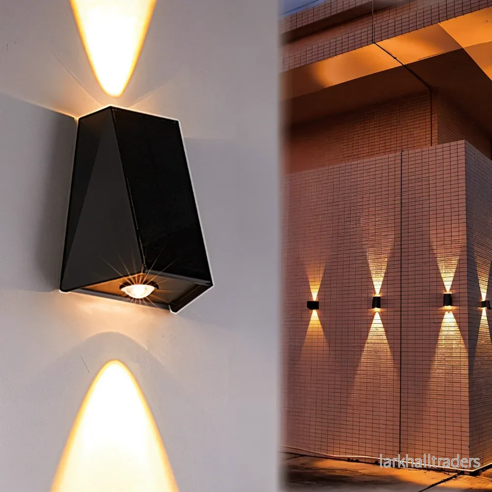 SunBrite Dual – Solenergi Vägglampa för Trädgård | Up & Down LED Utomhusbelysning IP54 SunBrite Dual – Solenergi Vägglampa för Trädgård | Up & Down LED Utomhusbelysning IP54