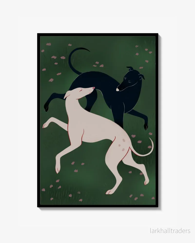 Playing Greyhounds Poster