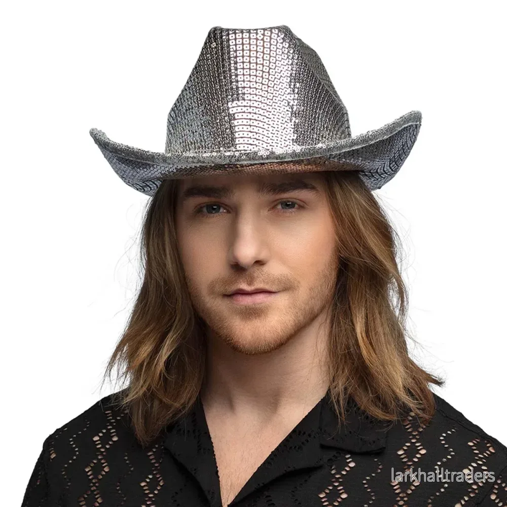 Cowboyhatt, groovy silver - Bild 3