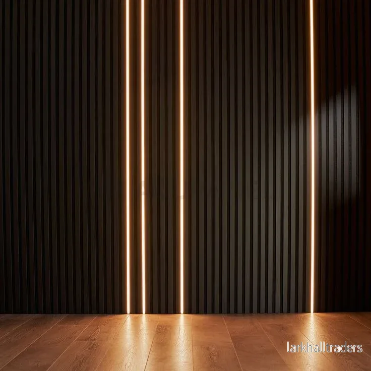 LED-profil till akustikpanel, 12x12 mm
